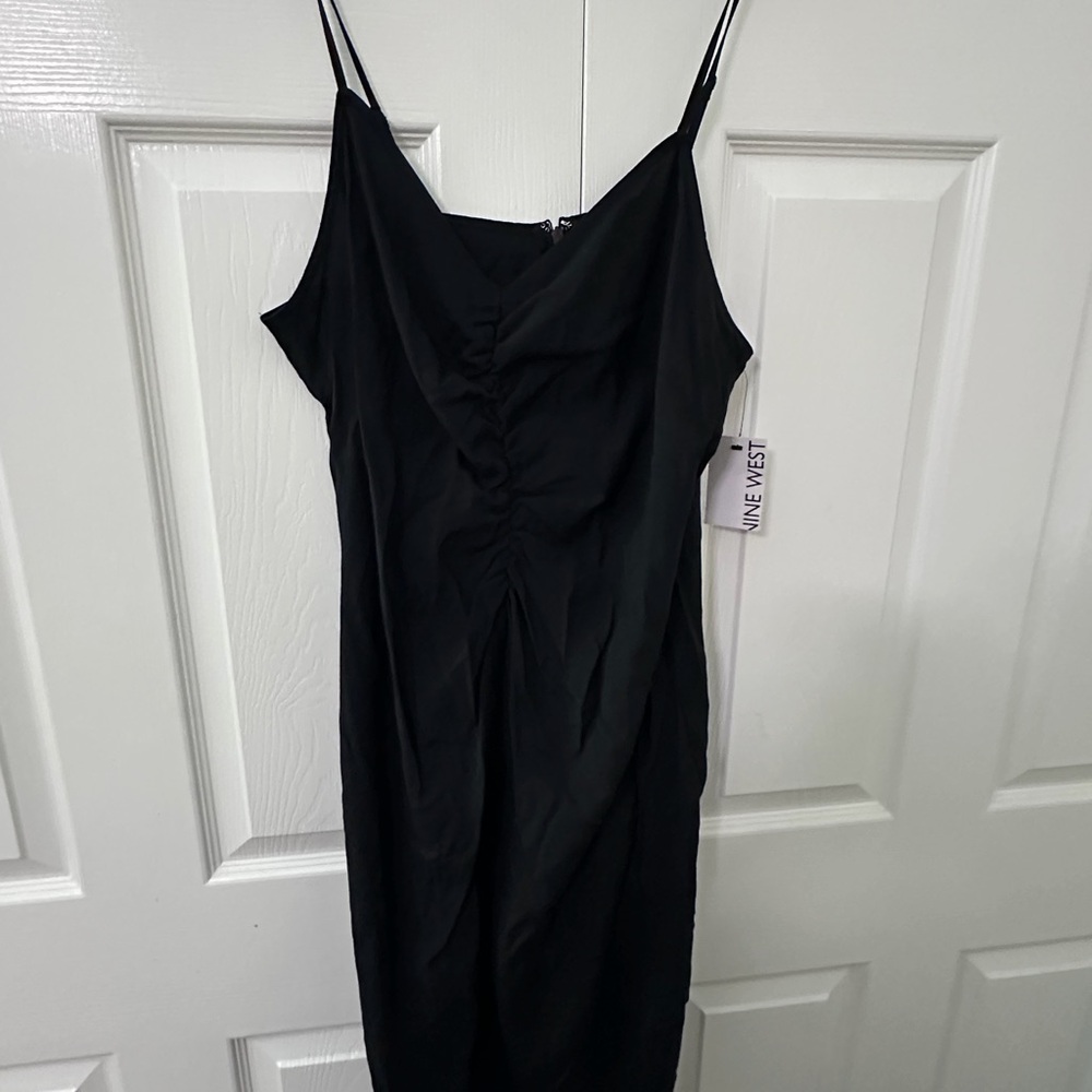 Nine West Sleek Black Midi Dress